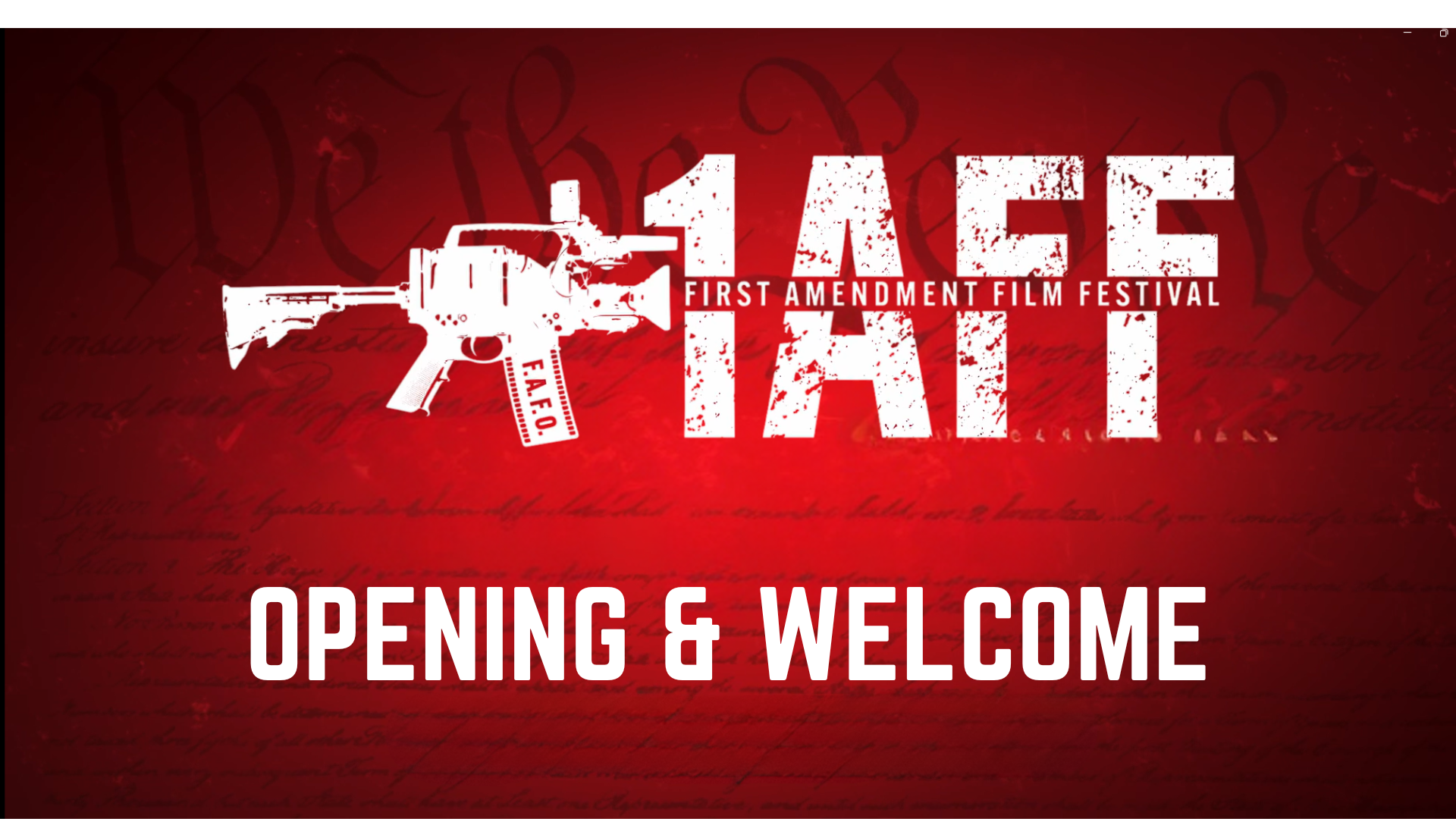 1-1AFF Opening & Welcome