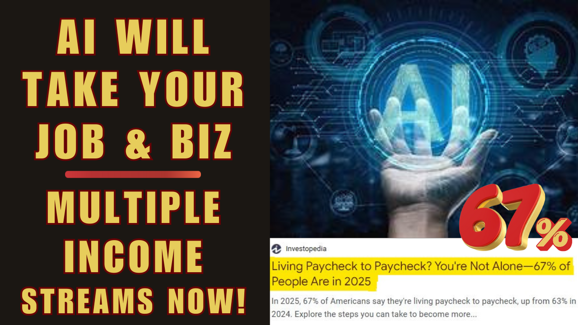 MS18-AI Will Take Your Job & Biz - Multiple Income Streams NOW! - 2.0 YOU