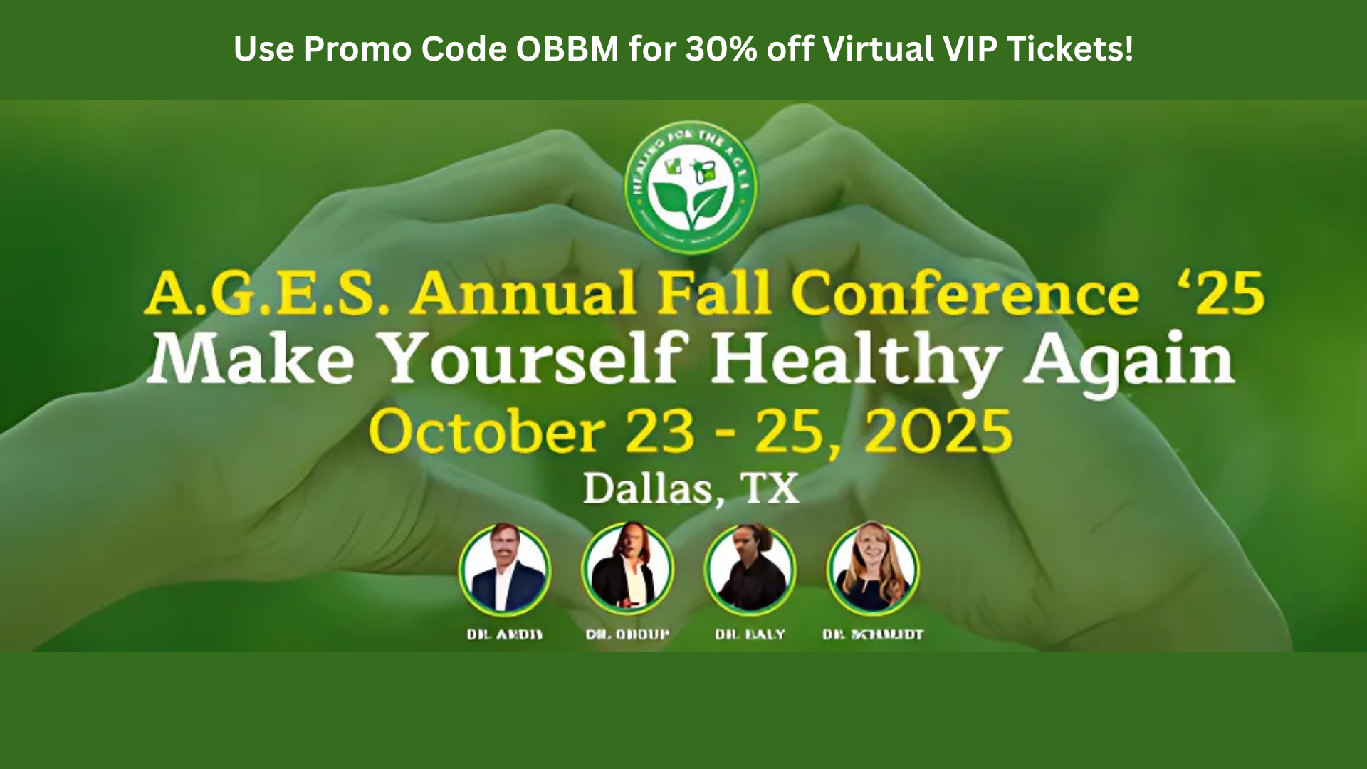 Promo - Healing For The A.G.E.S. Conference October 23-25 in Dallas