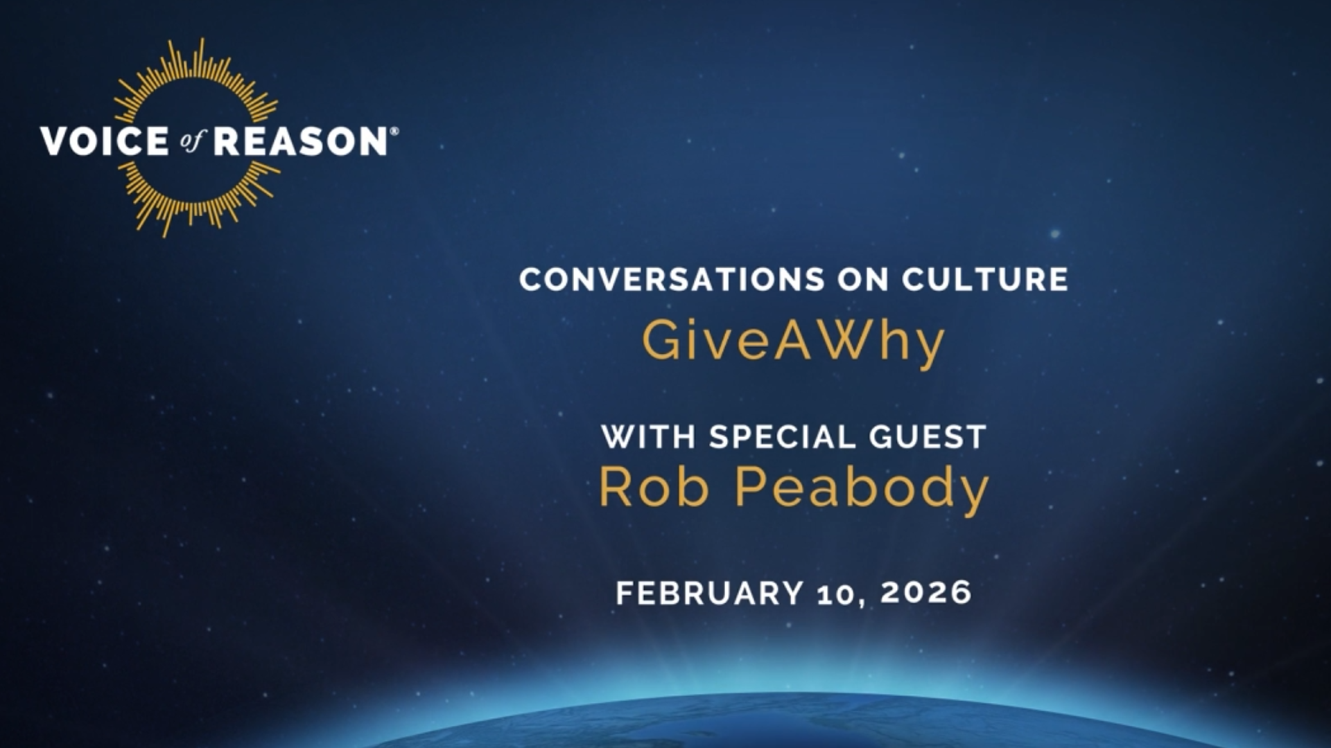 VOR53- Rob Peabody - Co-Founder, GiveAWhy - Voice of Reason