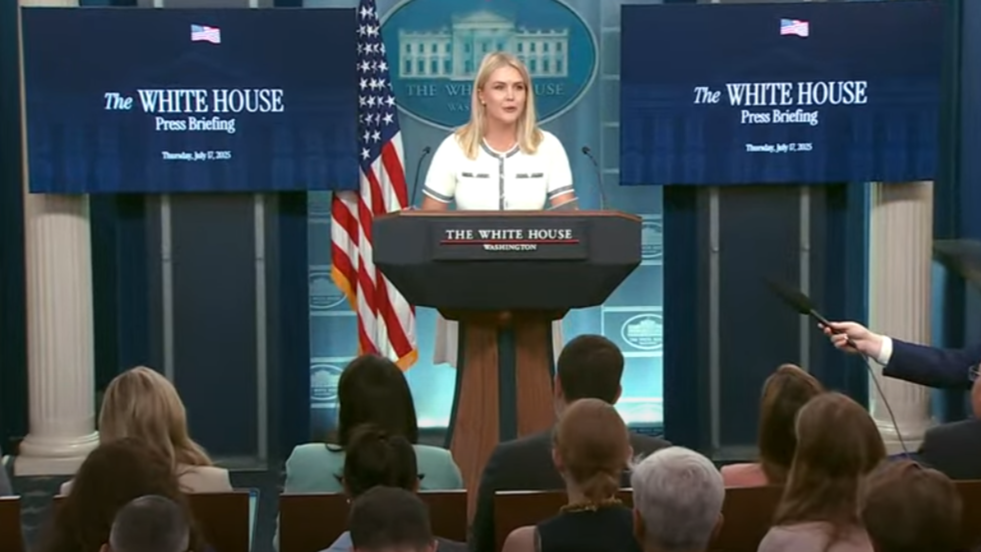 TWH93-Press Secretary Karoline Leavitt Briefs Members of the Media, July 17, 2025