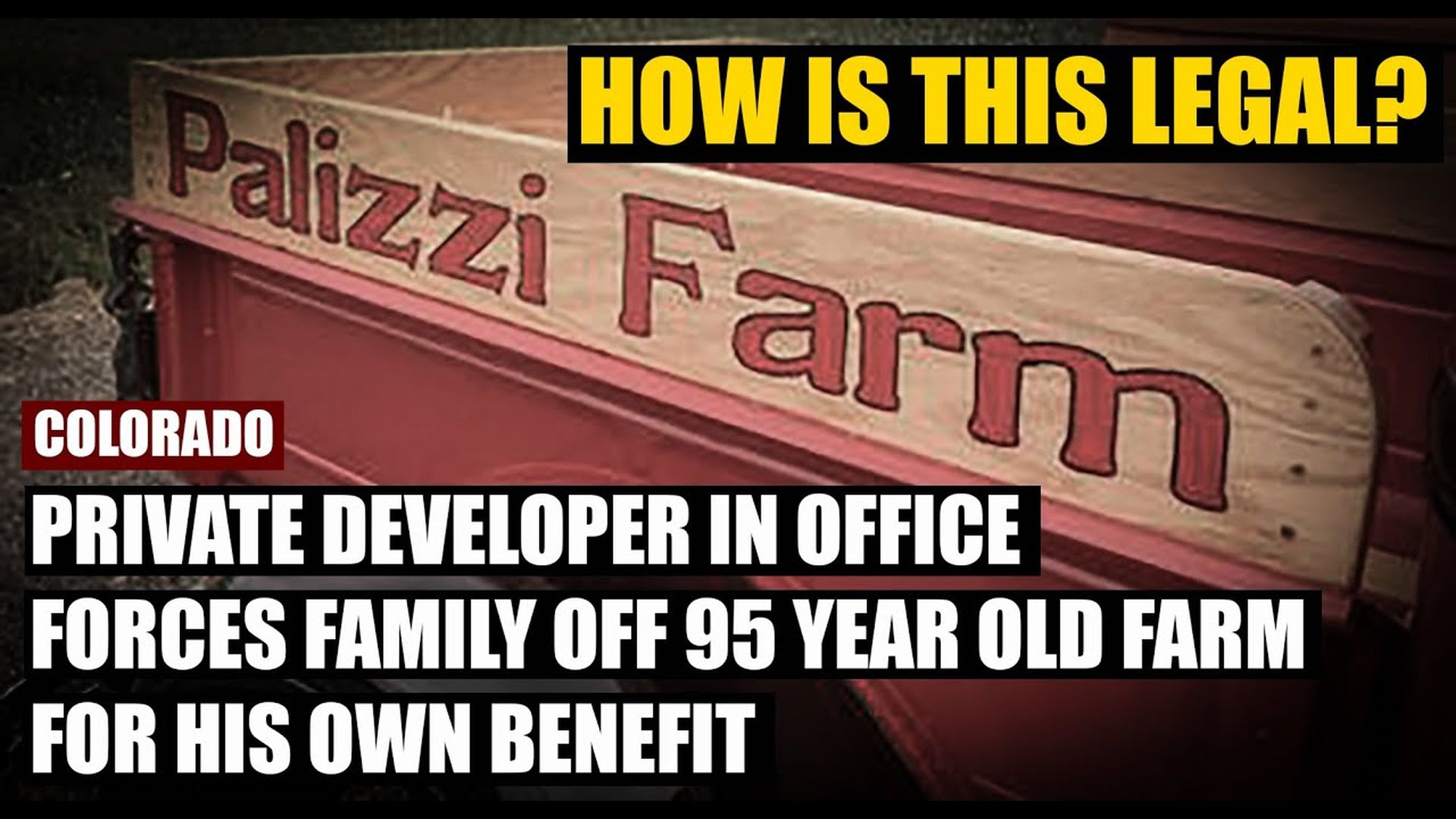 AMT390- 95 Years Plowed Under: Family Farm Loses to Developer-Run Eminent Domain Board- As A Man Thinketh