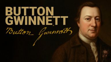 T5654-I Died for Honor, But Lived for Independence - Button Gwinnett 