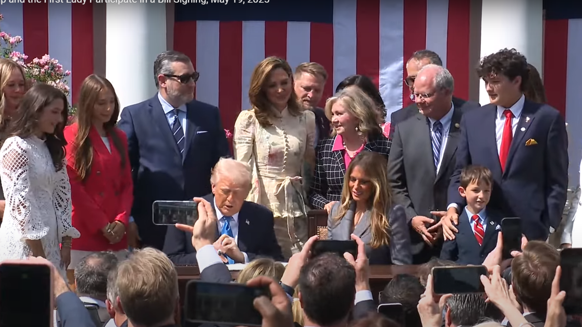 President Trump and the First Lady Participate in a Bill Signing, May 19, 2025