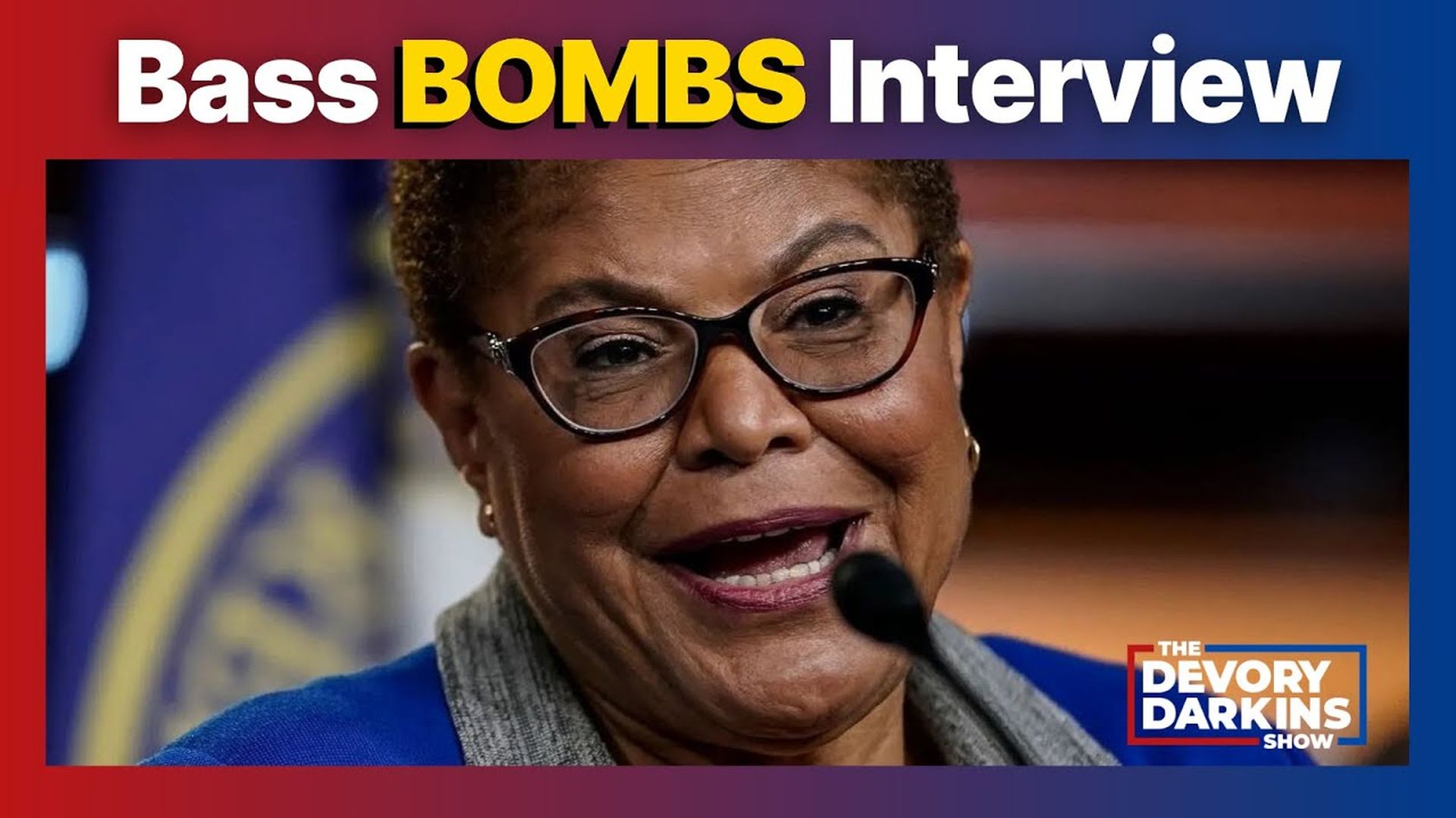 	DDS157-LA Mayor Karen Bass struggles in disaster Interview - DeVory Darkins Show