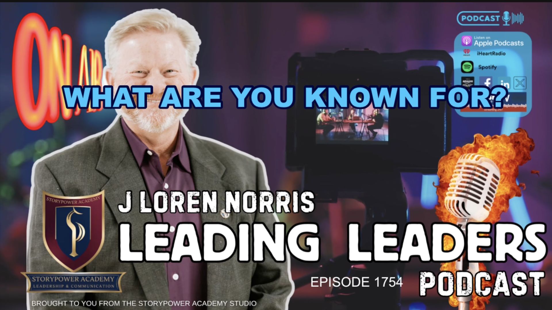 LL1754-WHAT ARE YOU KNOWN FOR? (retreat/course ad_ - Leading Leaders